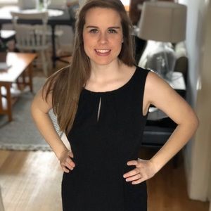 Vintage-Style Black and White Polka Dot Dress